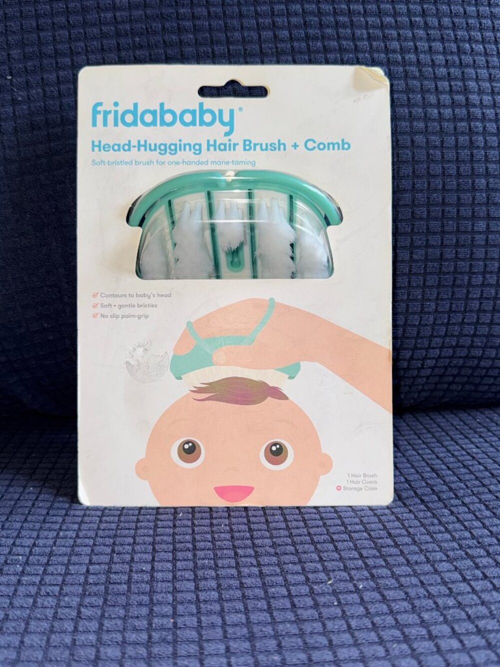 FridaBaby Head-Hugging Hair Brush and Styling Comb Set